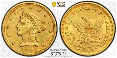 1904 $2.50 MS61