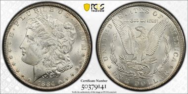 1884-CC $1 MS63+
