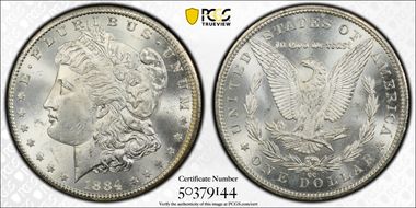 1884-CC $1 MS63+