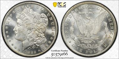 1882-CC $1 MS63+