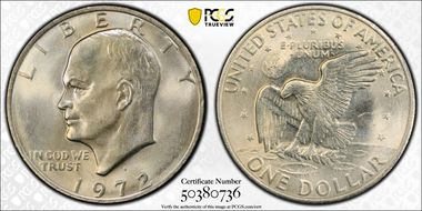 1972-D $1 MS66+
