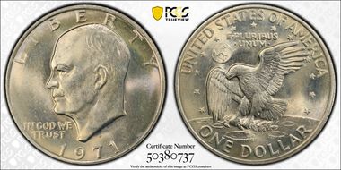 1971-D $1 MS67