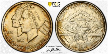 1939-D 50C Arkansas MS67