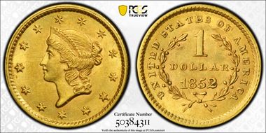 1852 G$1 MS61