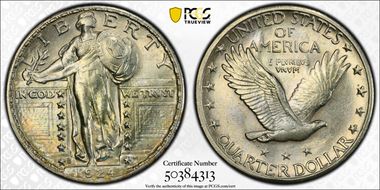 1924-S 25C AU58