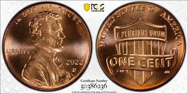 2022-D 1C Shield MS68RD