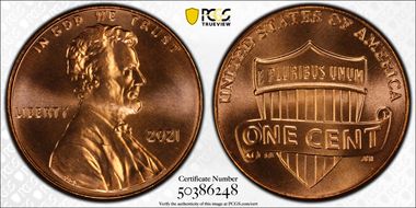 2021 1C Shield MS68RD