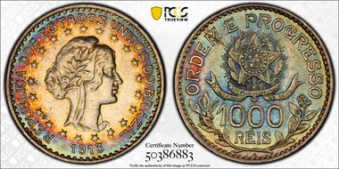 1913-A 1000 R Mald-632.01 AU58