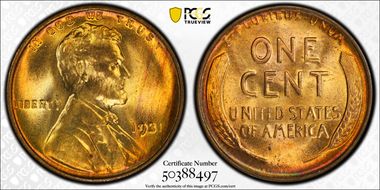 1931 1C MS66RD