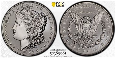 2023-S $1 Morgan Dollar Rev PR Two-Coin Reverse Proof Set PR70