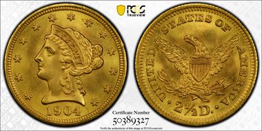 1904 $2.50 MS66