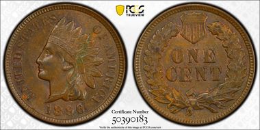 1896 1C AU58BN