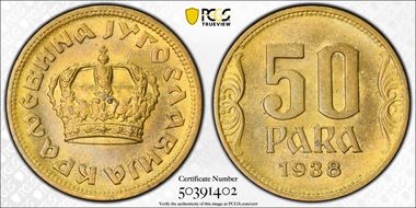 1938 50 Para KM-18 MS65