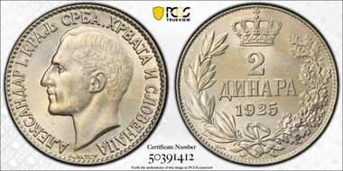 1925 2 Din KM-6 Poissy MS63