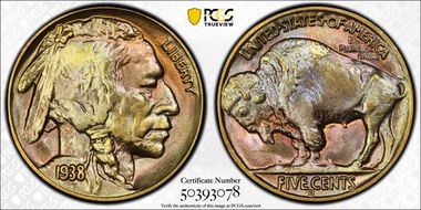 1938-D 5C Buffalo MS67+