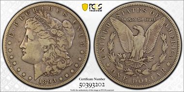 1893-S $1 F15
