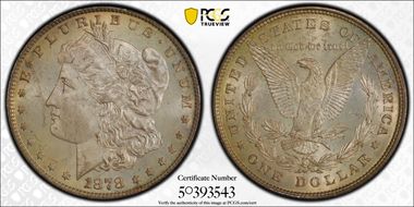 1878 8TF $1 MS65