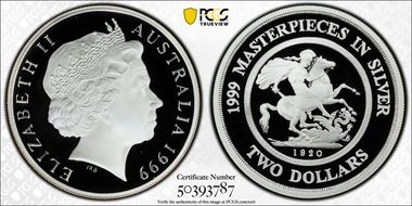 1999 $2 1920-S Sov Ag PR70DCAM