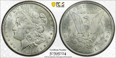 1879-CC $1 Capped Die MS61