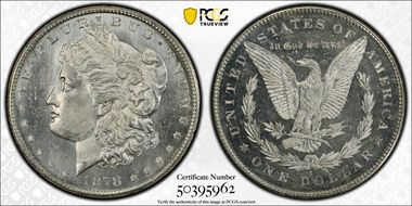 1878-S $1 MS65PL