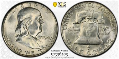 1954-S 50C MS64