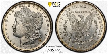 1878 7/8TF $1 Strong MS62