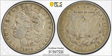 1878 7TF $1 VAM 115 XF40