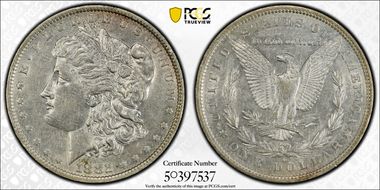 1882-O/S $1 VAM 4, O/S Recessed N1