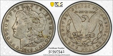 1899-O $1 VAM 6, Micro O VF35