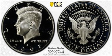 2002-S 50C Silver PR69DCAM