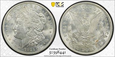 1921-D $1 MS63