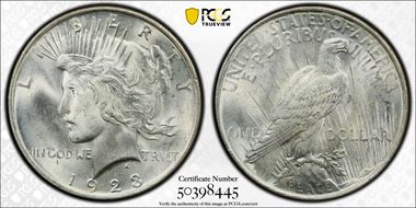 1923 $1 MS65
