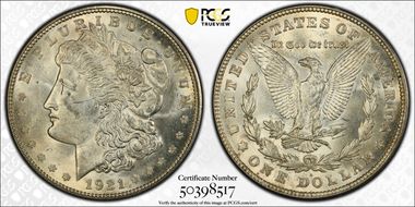 1921-D $1 MS62