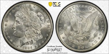 1884-CC $1 MS62
