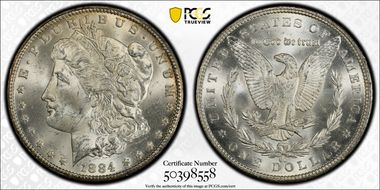 1884-CC $1 MS62