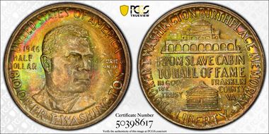 1946 50C Booker T. Washington MS67+ 