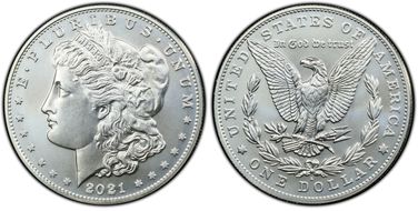 2021-S $1 Morgan Dollar 100th Anniversary MS70