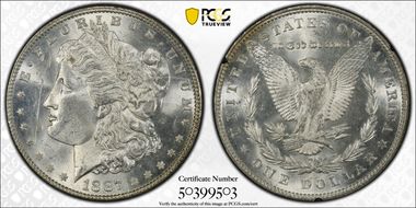 1887 $1 GSA Hoard MS62