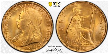 1895 1D S-3961 MS64RD