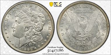 1886-O $1 AU55