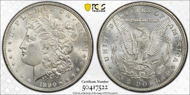 1890-CC $1 MS63