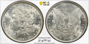 1891-O $1 MS63