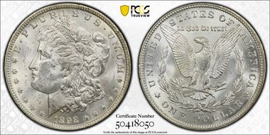 1892-O $1 MS62