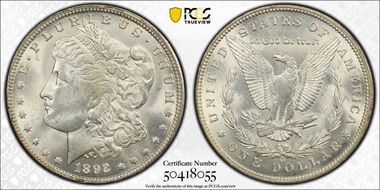 1892-O $1 MS64