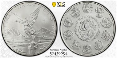 2011-Mo Onza Libertad Ag MS70