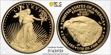 2023-W $5 Gold Eagle First Strike PR69DCAM