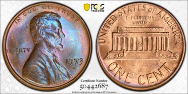 1973-D 1C MS65RB