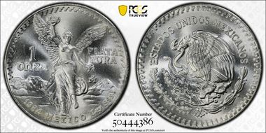 1984-Mo Onza Libertad Ag MS68