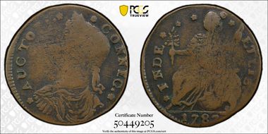 1787 CT 1/2P Draped Bust Left, FNDE F12BN