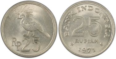 1971 25 Rup MS66